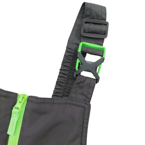 Champion Snow Bibs Kids Small 6-7 Gray Front Zip Insulated Warm Winter Outdoor - Picture 6 of 12